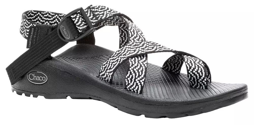 Chaco Black and White Printed ZX/2 Cloud Strappy Sandals Size 6 Gorp Outdoor
